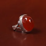 انگشتر عقیق مردانه کد 25068