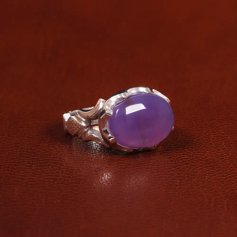 انگشتر عقیق سوسنی مردانه کد 25080