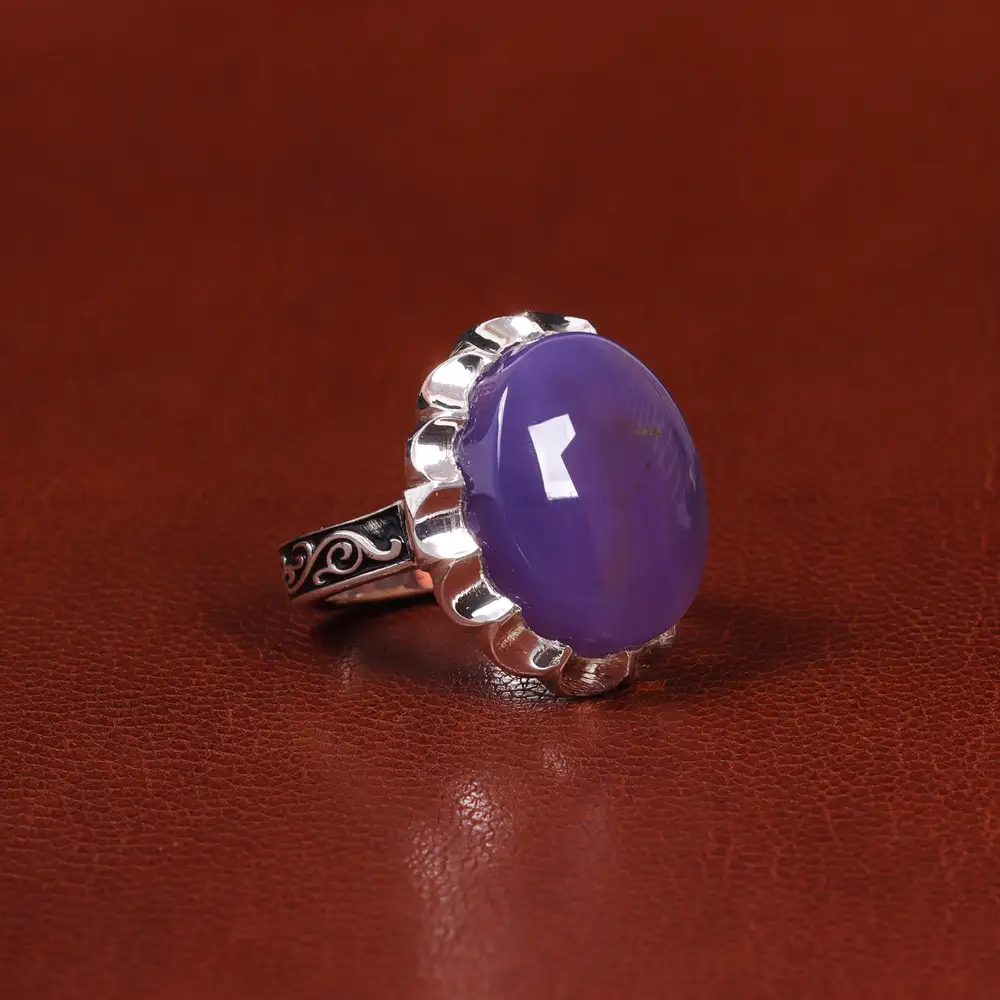 انگشتر عقیق سوسنی مردانه کد 25081