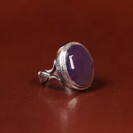 انگشتر عقیق سوسنی مردانه کد 25083