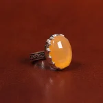 انگشتر عقیق مردانه کد 25086