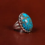 انگشتر فیروزه شجری مردانه کد 25092