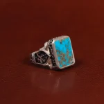 انگشتر فیروزه شجری مردانه کد 25127