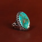 انگشتر فیروزه شجری مردانه کد 25131