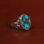 انگشتر فیروزه شجری مردانه کد 25140