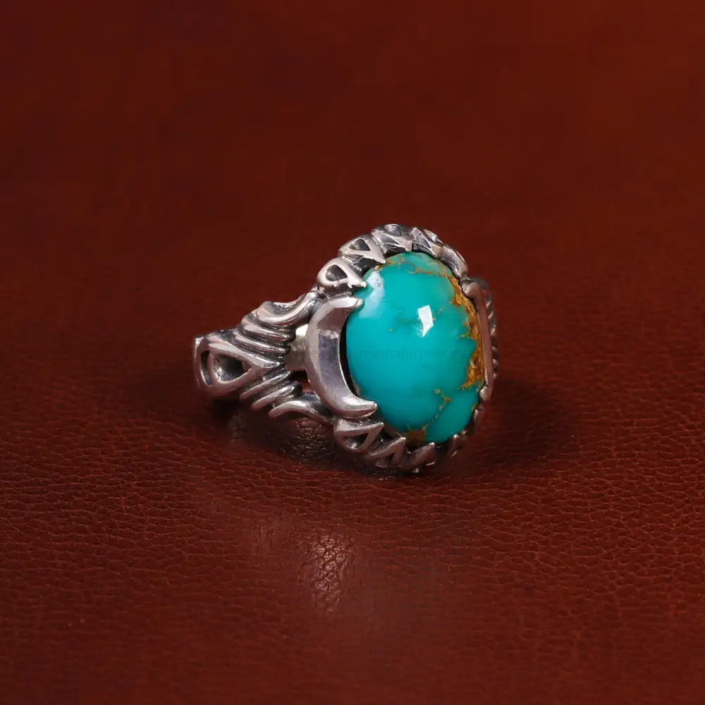 انگشتر فیروزه شجری مردانه کد 25209