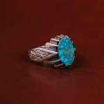 انگشتر فیروزه شجری مردانه کد 25212