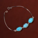 دستبند فیروزه زنانه کد 25263