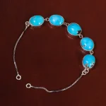 دستبند فیروزه زنانه کد 25268