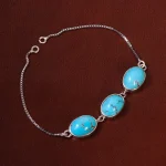 دستبند فیروزه زنانه کد 25271