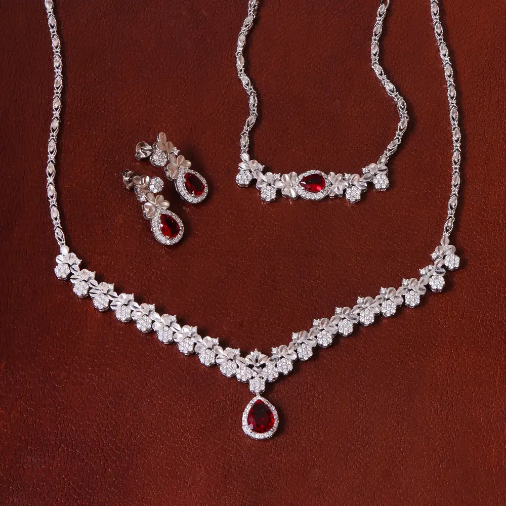 سرویس طرح یاقوت سرخ زنانه کد 25280