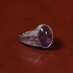 انگشتر آمیتیست مردانه کد 25309