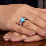 انگشتر فیروزه شجری زنانه کد 24575