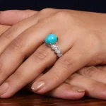 انگشتر فیروزه شجری زنانه کد 24589