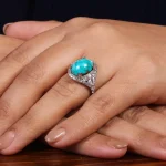 انگشتر فیروزه شجری زنانه کد 24591