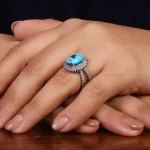 انگشتر فیروزه شجری زنانه کد 24600