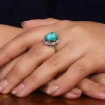 انگشتر فیروزه شجری زنانه کد 24603