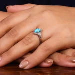 انگشتر فیروزه شجری زنانه کد 24607