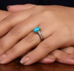 انگشتر فیروزه شجری زنانه کد 24612