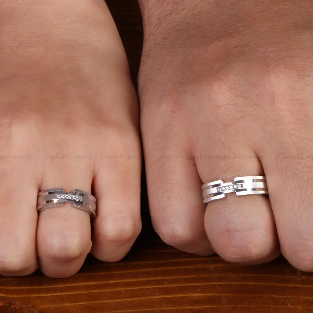 حلقه نقره ست کد 24619