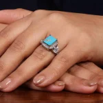 انگشتر فیروزه شجری زنانه کد 24693