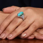 انگشتر فیروزه شجری زنانه کد 24695