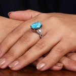 انگشتر فیروزه شجری زنانه کد 24708