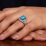 انگشتر فیروزه شجری زنانه کد 24710