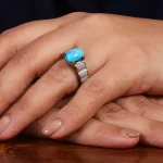 انگشتر فیروزه شجری زنانه کد 24712