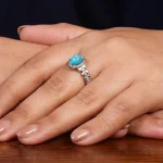 انگشتر فیروزه شجری زنانه کد 24724
