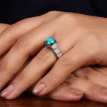 انگشتر فیروزه شجری زنانه کد 24732