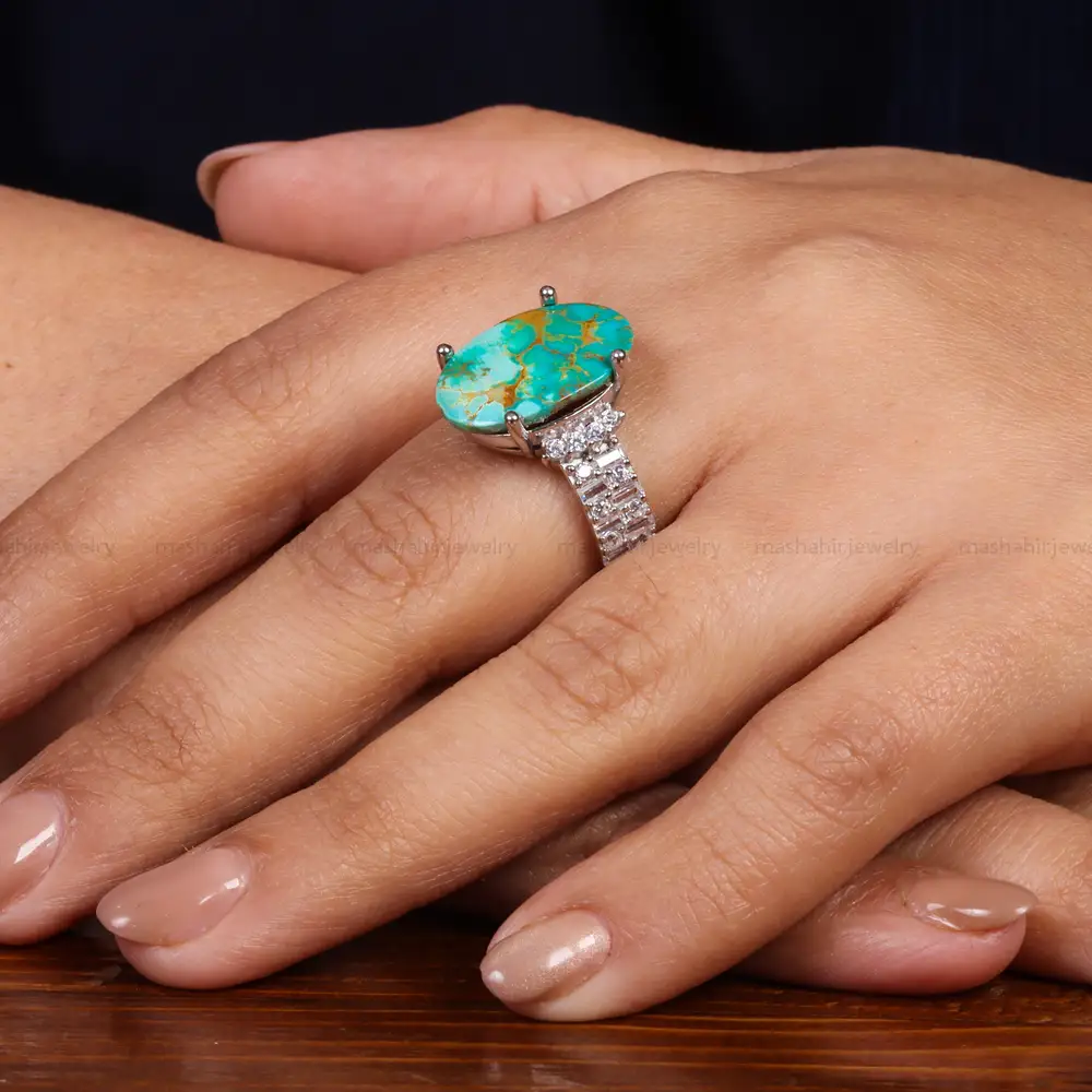 انگشتر فیروزه شجری زنانه کد 24739