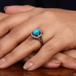 انگشتر فیروزه شجری زنانه کد 24747