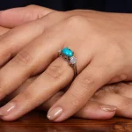 انگشتر فیروزه شجری زنانه کد 24750