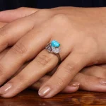 انگشتر فیروزه شجری زنانه کد 24753