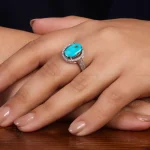 انگشتر فیروزه شجری زنانه کد 24756
