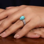 انگشتر فیروزه شجری زنانه کد 24757