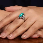 انگشتر فیروزه شجری زنانه کد 24758