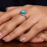 انگشتر فیروزه شجری زنانه کد 24761