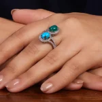 انگشتر میکس زنانه کد 24772