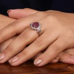 انگشتر یاقوت سرخ زنانه کد 24775