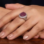 انگشتر یاقوت سرخ زنانه کد 24776