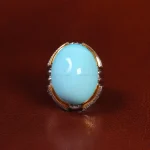 انگشتر فیروزه عجمی مردانه کد 24789