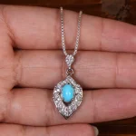 گردنبند فیروزه زنانه کد 24828