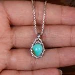 گردنبند فیروزه زنانه کد 24830