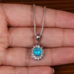 گردنبند فیروزه زنانه کد 24848