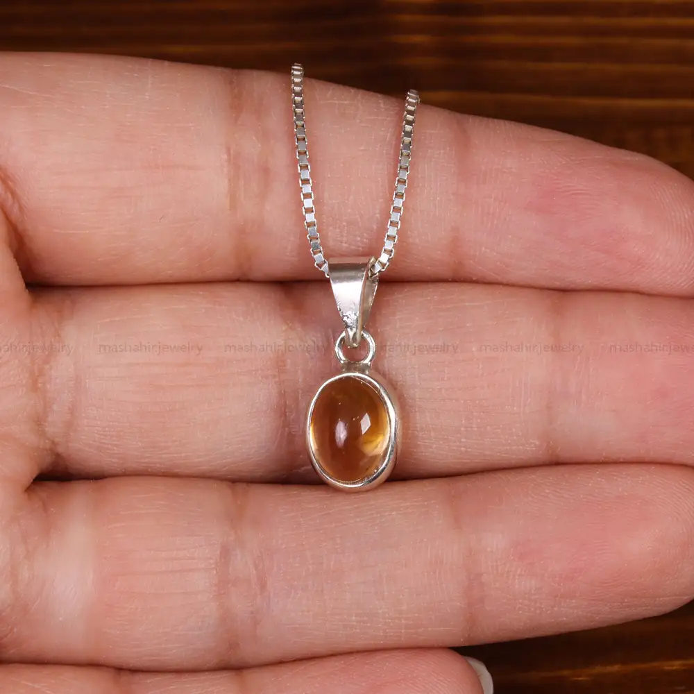 گردنبند سیترین اسپرت کد 24876