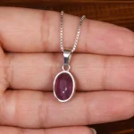 گردنبند یاقوت سرخ زنانه کد 24904