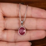 گردنبند یاقوت سرخ زنانه کد 24910