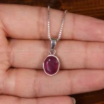 گردنبند یاقوت سرخ زنانه کد 24912